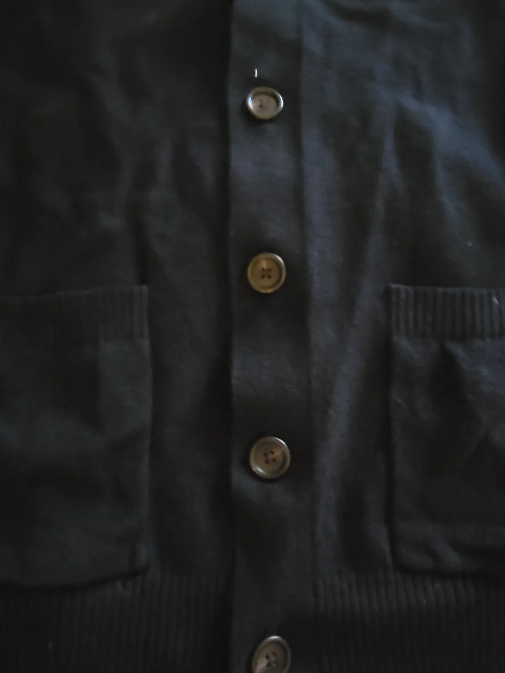 Goodfellow & Co Black V-Neck Button Front Cardigan